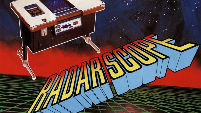 An arcade flyer for Radar Scope