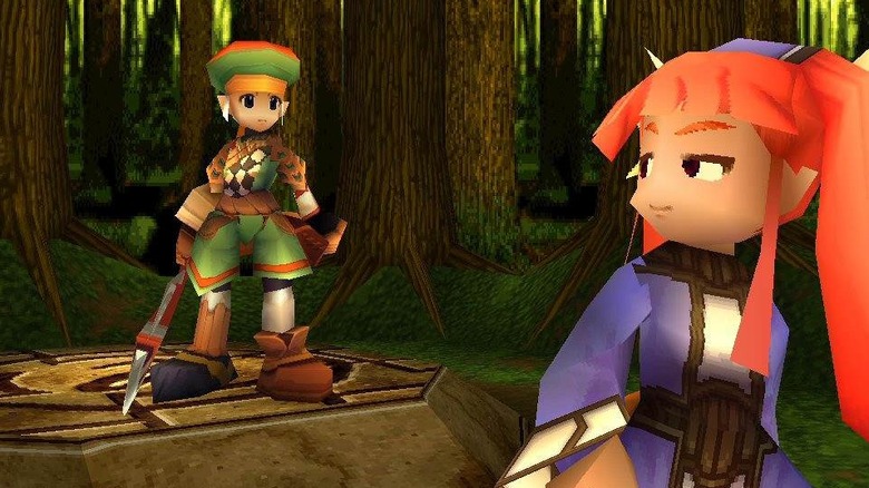 Mint looking back over her shoulder at Rue in Threads of Fate