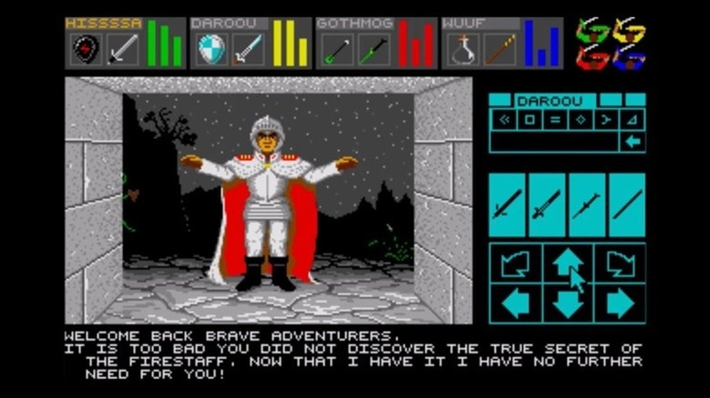 Librasulus confronts heroes at the dungeon's exit in Dungeon Master