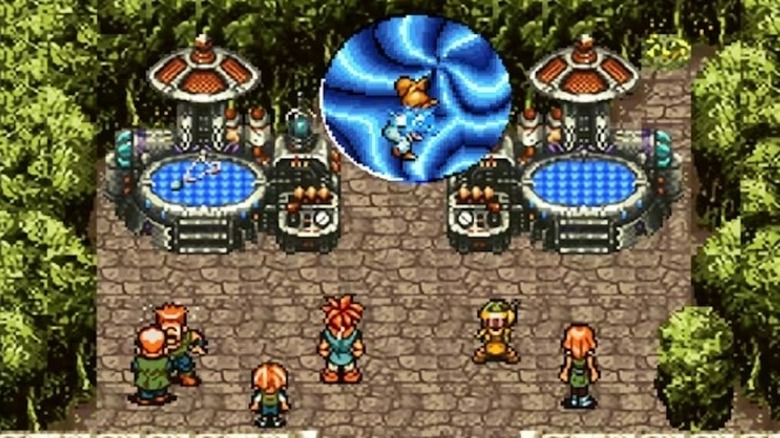 Crono approaches a Time Portal in "Chrono Trigger" (1995)