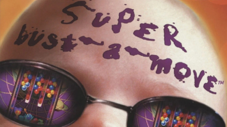 Super Bust-a-Move is painted on baby's forehead on the cover art for Super Bust-a-Move