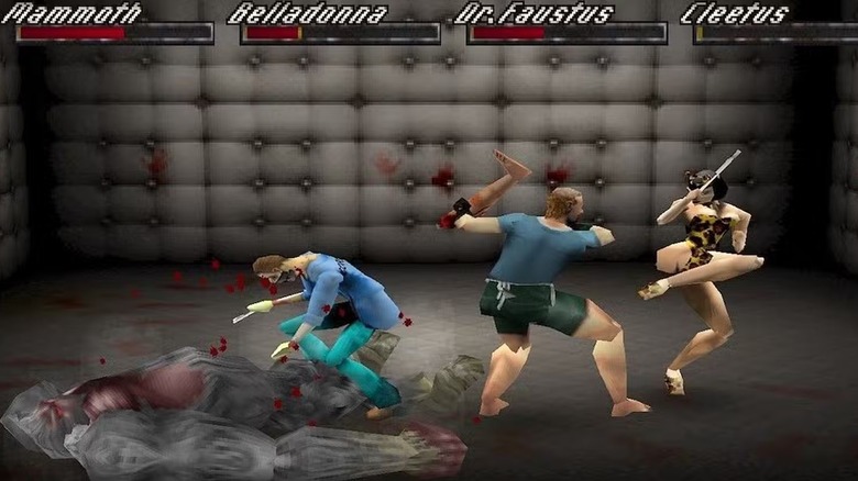 A four-way fight in Thrill Kill