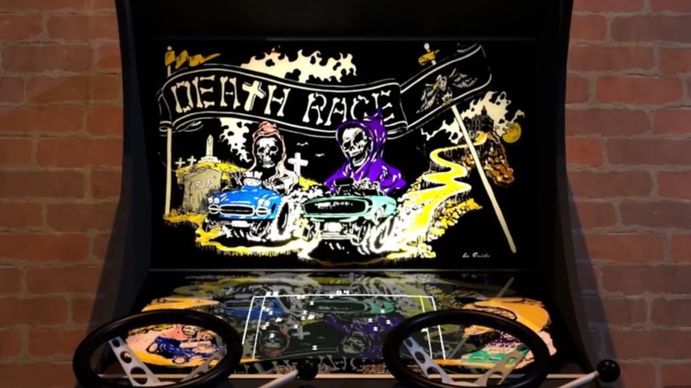 The "Death Race" arcade cabinet