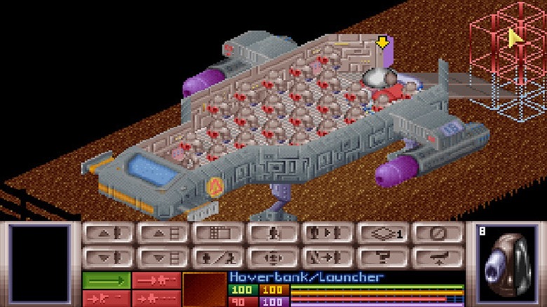 The player builds up their base in X-COM: UFO Defense