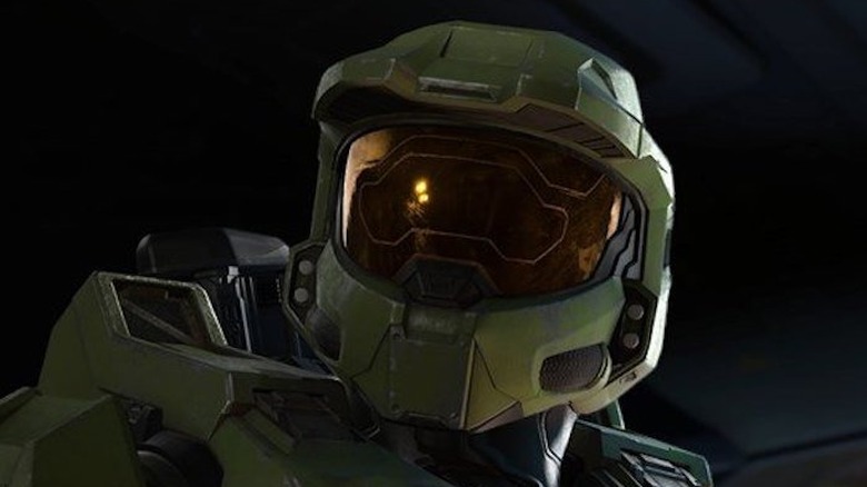 Halo Infinite Master Chief helmet close up