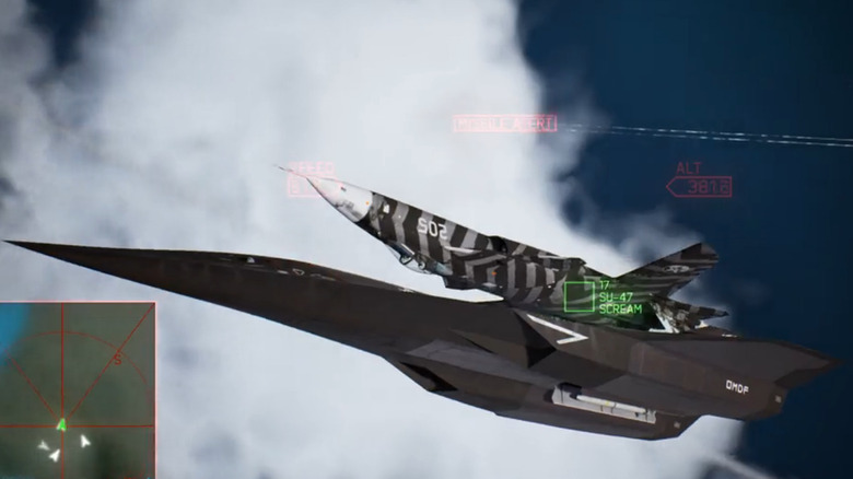 Ace Combat flying in tandem