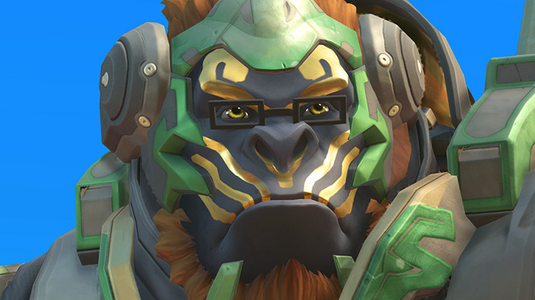 Overwatch Winston scowls