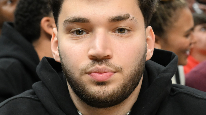 Adin Ross at basketball game