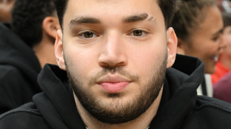 Adin Ross at basketball game