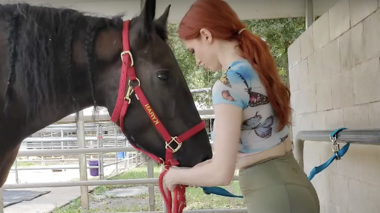 Amouranth With Horse