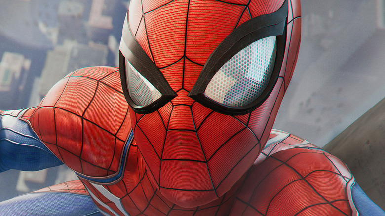 Spider-Man taking selfie