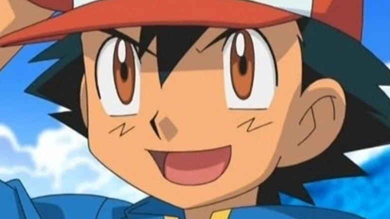 Pokemon Ash Ketchum smiling