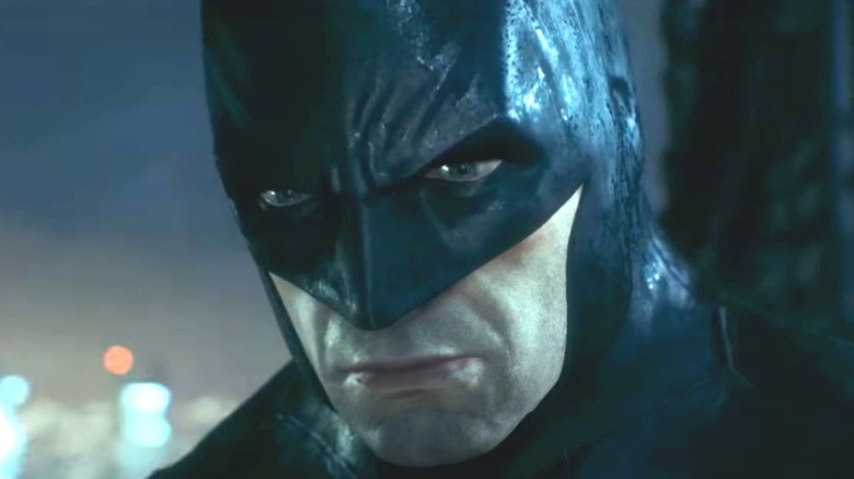 Batman looking glum