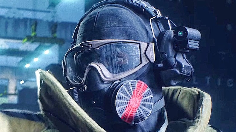 Battlefield 2042 soldier in gas mask