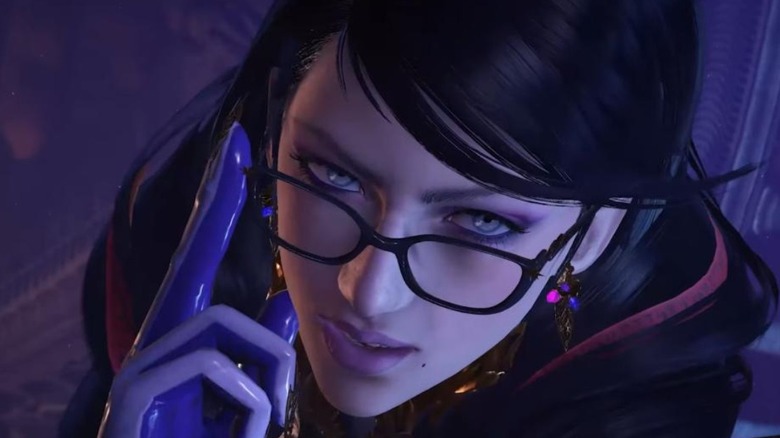 Bayonetta with glasses