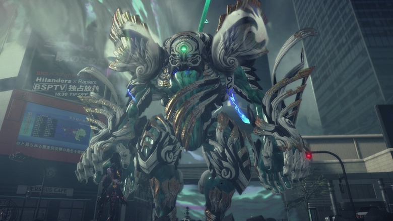 Bayonetta 3 giant kaiju enemy in Japan