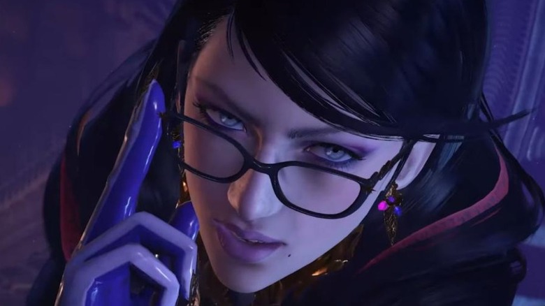 Bayonetta facing forward