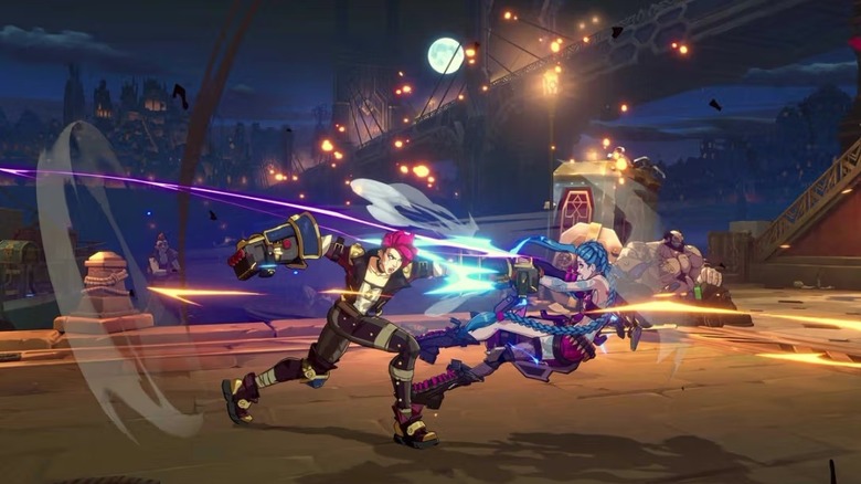 Vi punches Jinx in 2XKO