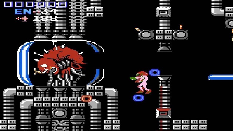 Samus fighting Mother Brain