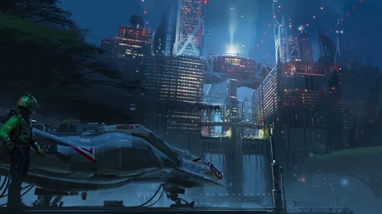 Starfield city skyline