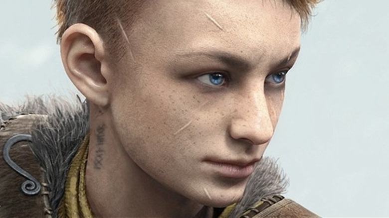 Atreus smirks from side