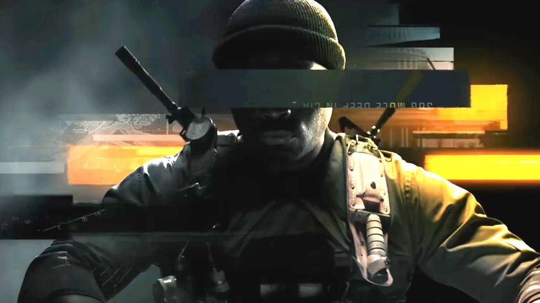 Soldier with redacted face