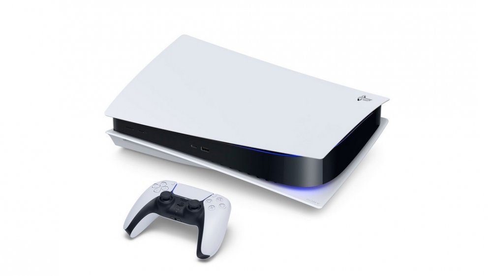 PlayStation 5 on its side