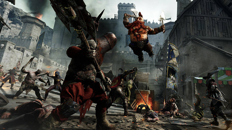 Bardin Goreksson leaping into battle