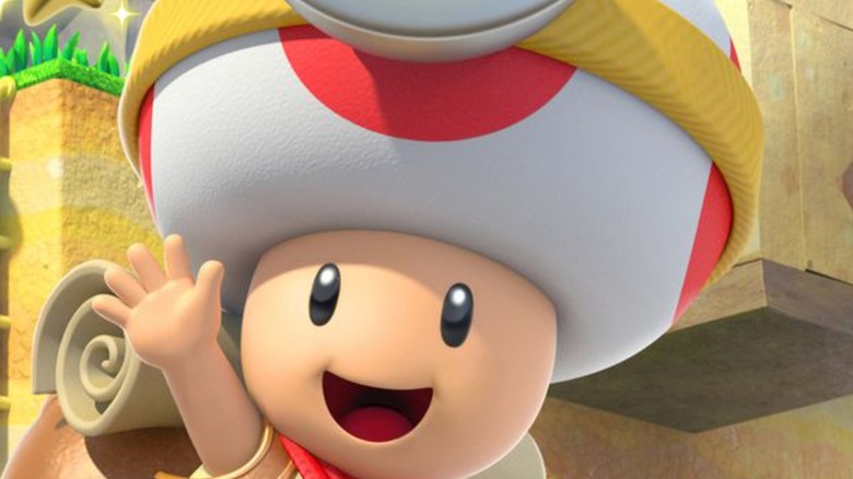 Captain Toad waving