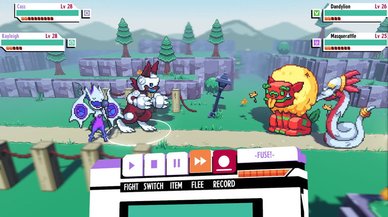 Screenshot from Cassette Beasts