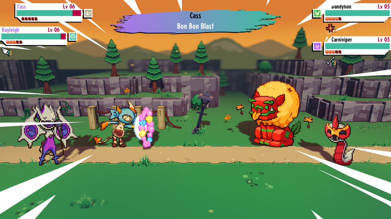 Screenshot from Cassette Beasts