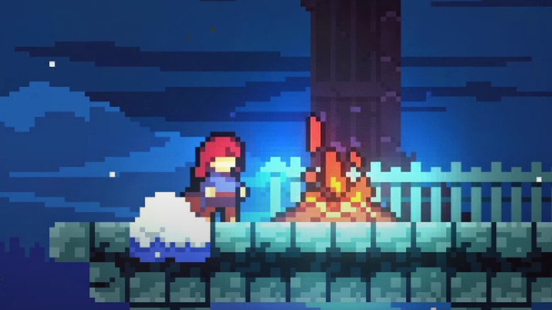Celeste gameplay by fire