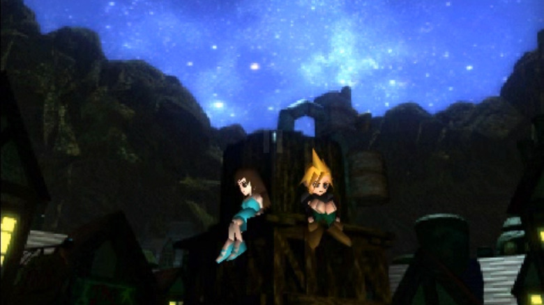 Cloud and Tifa in Nibelheim