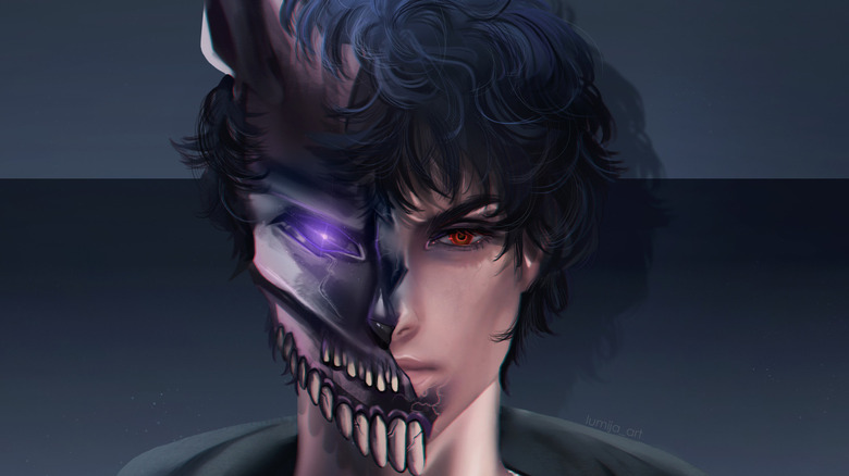 Corpse Husband half face art