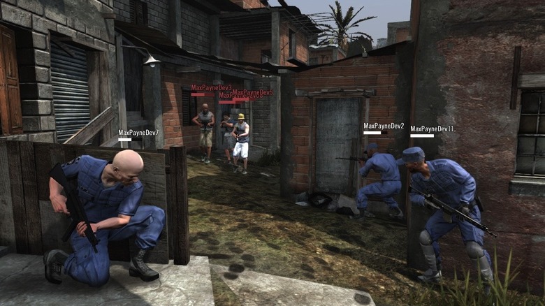 Two teams in battle in "Max Payne 3"