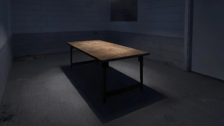The table in the Serious Room in "The Stanley Parable"