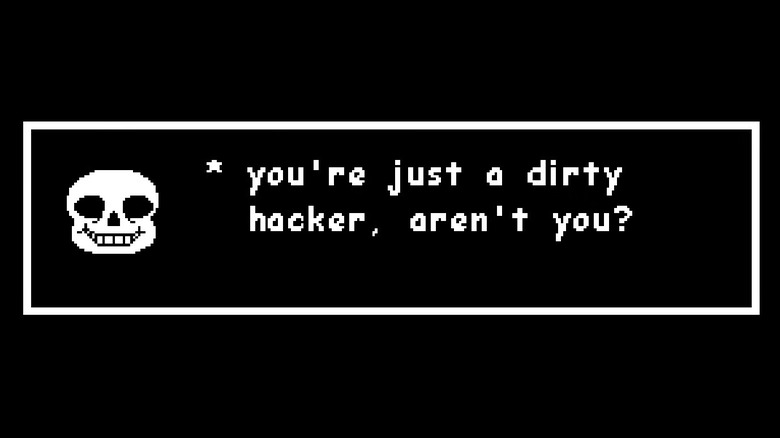 The hacker ending in "Undertale"