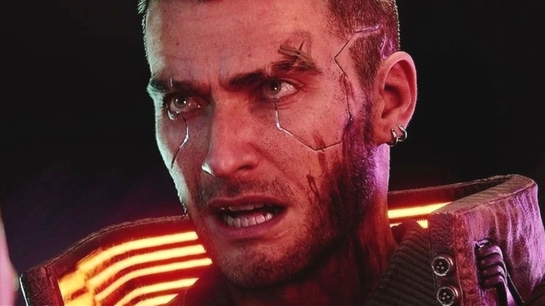 The protagonist in "Cyberpunk 2077"