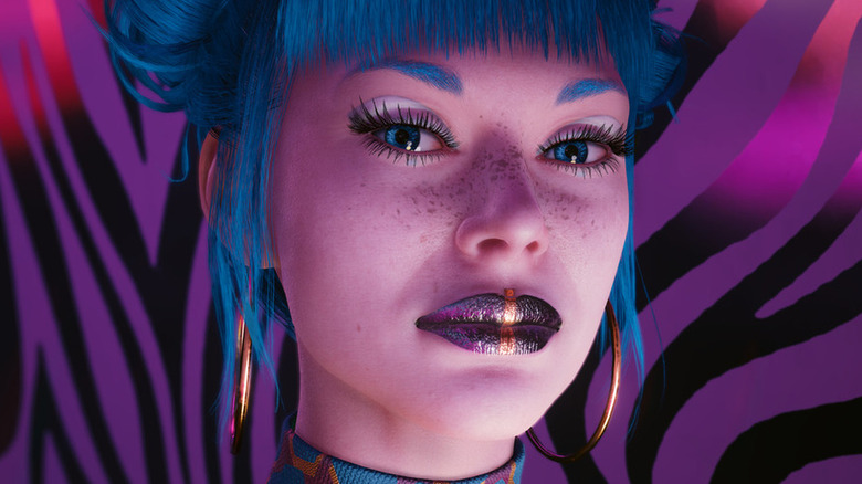 Cyberpunk 2077 enhanced character close up