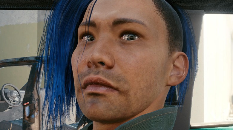 Cyberpunk 2077 NPC frowns