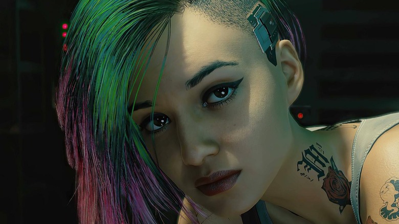 Cyberpunk 2077 Female tattoo artist