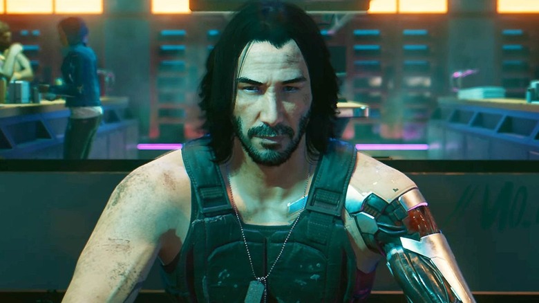 Johnny Silverhand in diner