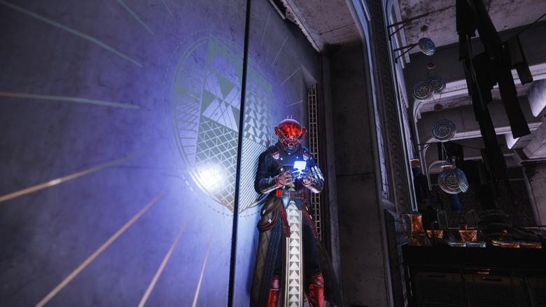 Warlock Emote in Red Transmog