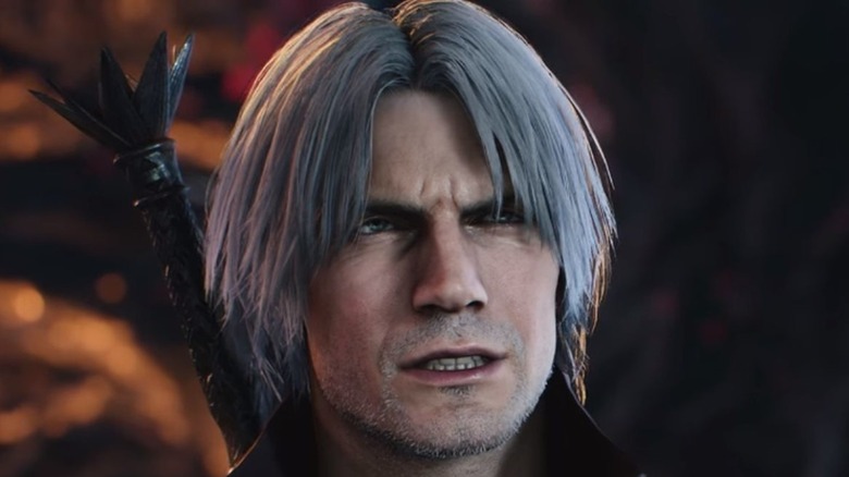 Dante glaring