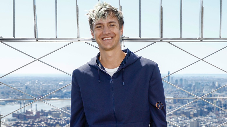 Ninja at top of building