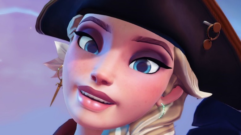 Elsa wearing pirate hat 