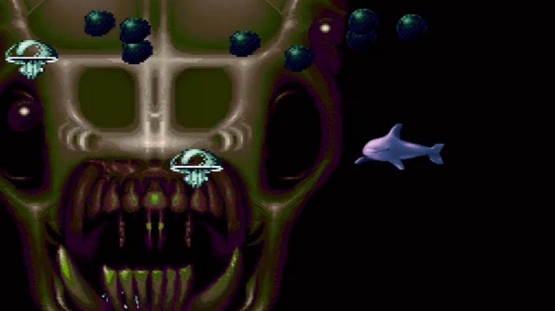 Ecco the Dolphin faces off against the Vortex Queen in The Machine