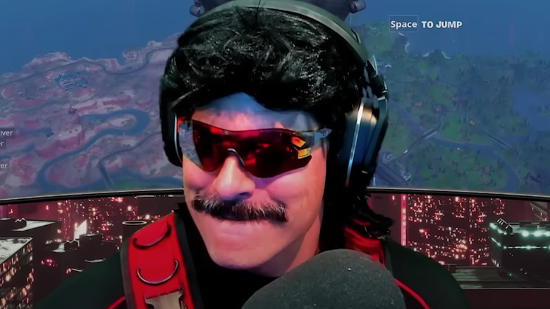 Dr Disrespect face close up