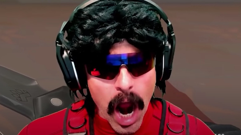 Dr Disrespect mouth open