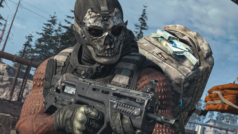 Skull mask man in Warzone